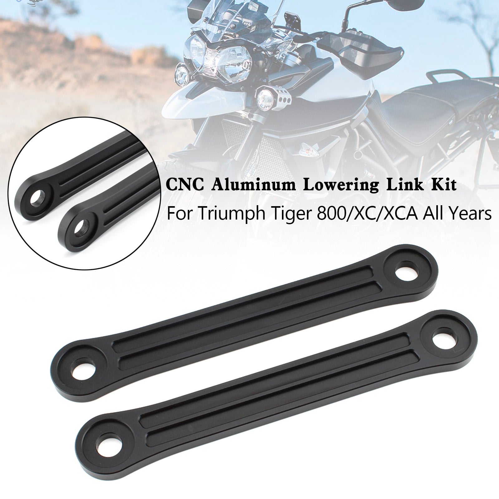 CNC Aluminum Lowering Link Kit 20mm For Tiger 800 XC XCA All Years