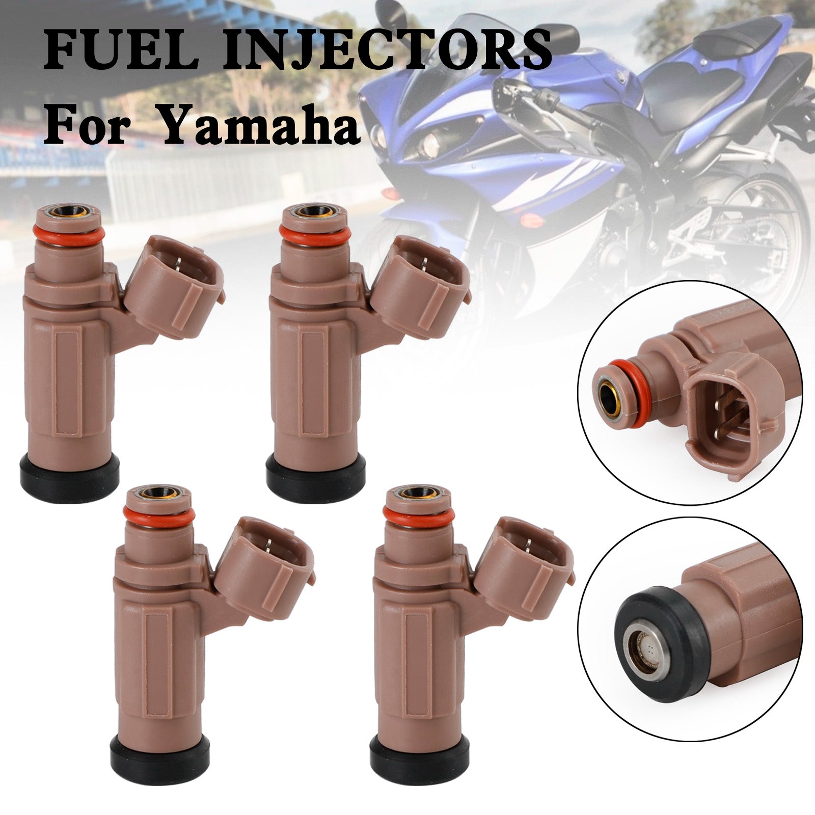 4 inyectores de combustible 60E-13761-10-00 para Yamaha PWC FX SX AR VX 212 232 1000 1100 genérico