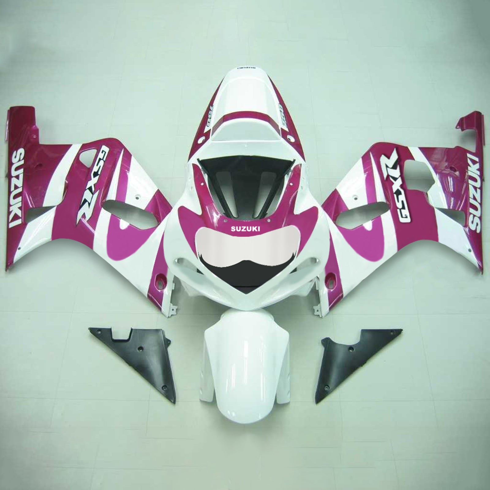 Amotopart Suzuki 01-03 GSXR600 & 00-03 GSXR750 Fairing Purple White Kit