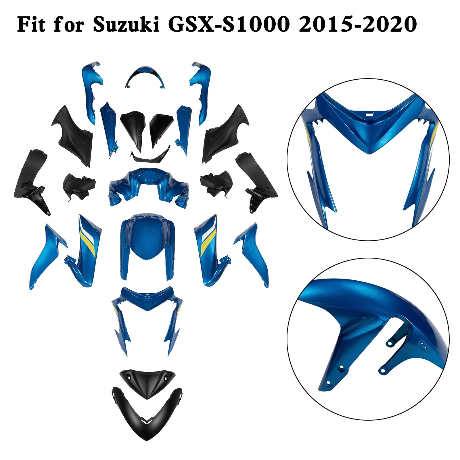 Amotopart (2015-2020) Suzuki GSX-S 1000 Fairing Kit Colletion 2