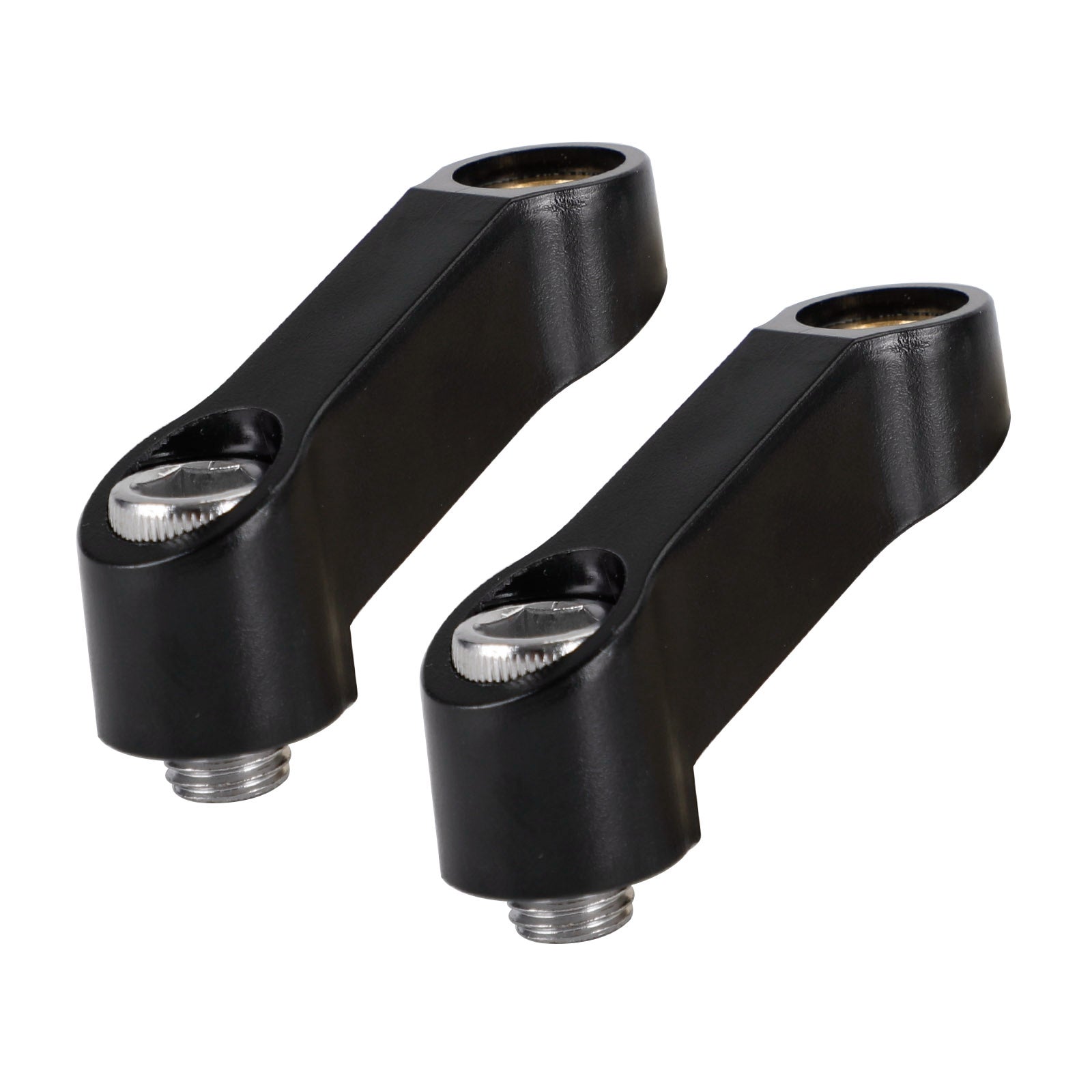 Extensor-elevador de espejo de plástico para motocicleta, extensión negra de 10mm, M10 para Yamaha