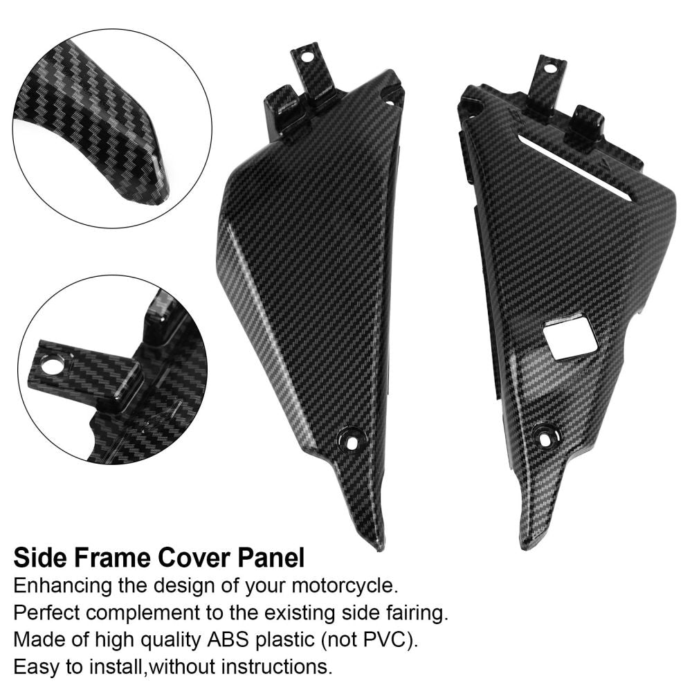 Carbon Side Frame Cover Panel Fairing Cowl For Kawasaki Z650 Ninja 650 2017-2020 Generic