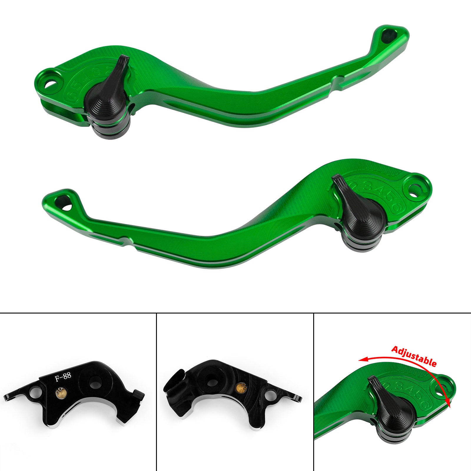 Leva freno frizione corta CNC adatta per Kawasaki ZX1400 ZX14R ZZR1400 GTR1400