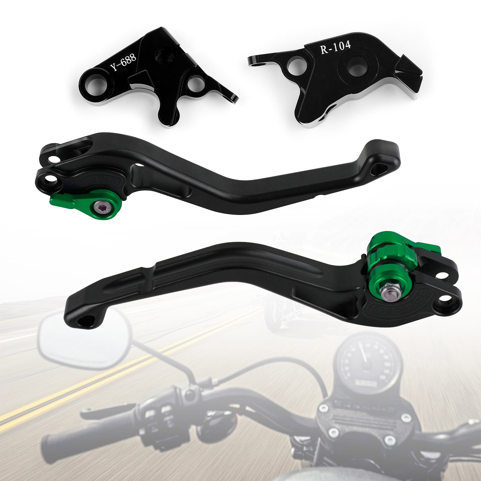 Nouveau levier de frein d'embrayage court adapté pour Yamaha YZF R1 R6 R6S VERSION CA/ue