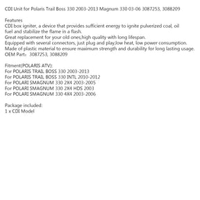 Ignitor Coil CDI Box Model for POLARI TRAIL BOSS 330 INTL SMAGNUM 330 3088209 ATV