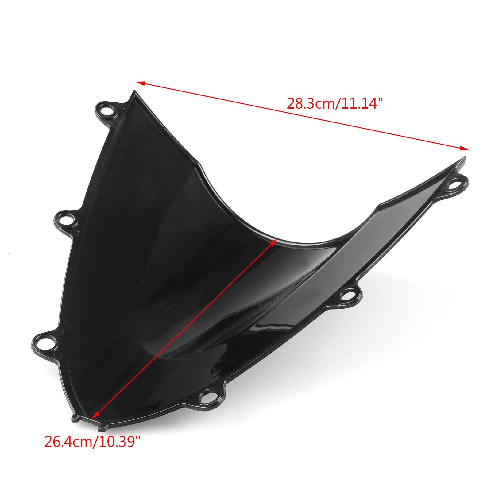 Windschutzscheibe Windschutzscheibe Double Bubble Fit für Honda CBR1000RR 2008-2011 Schwarz