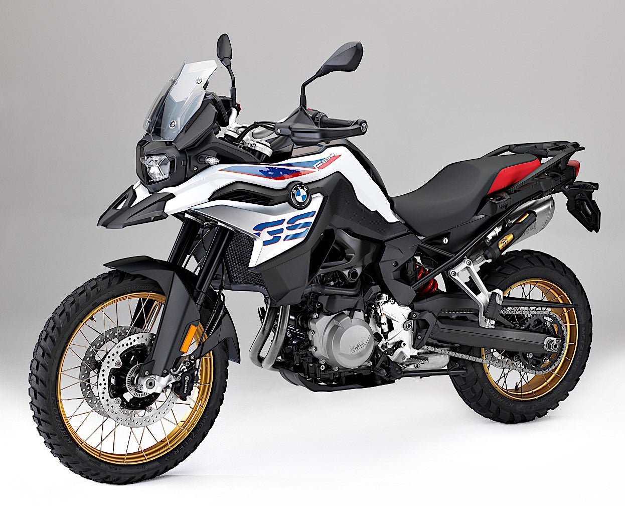 Amotopart BMW 2018–2020 F750GS/F850GS Schwarz-weißes Verkleidungsset