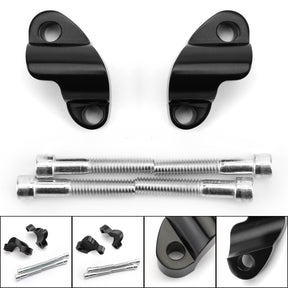 Extensiones elevadoras de manillar negras de 1" para Sportster XL1200X Forty Eight 48 10-18