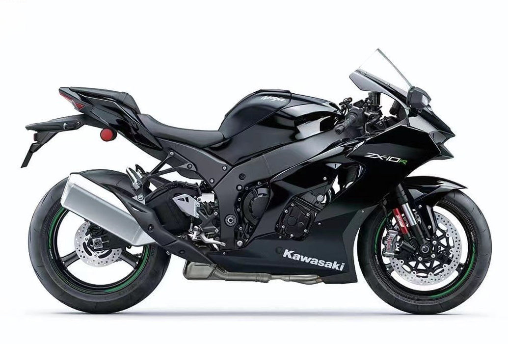 Amotopart 2021-2024 Kawasaki ZX10R ZX10RR ブラック Style3 フェアリングキット