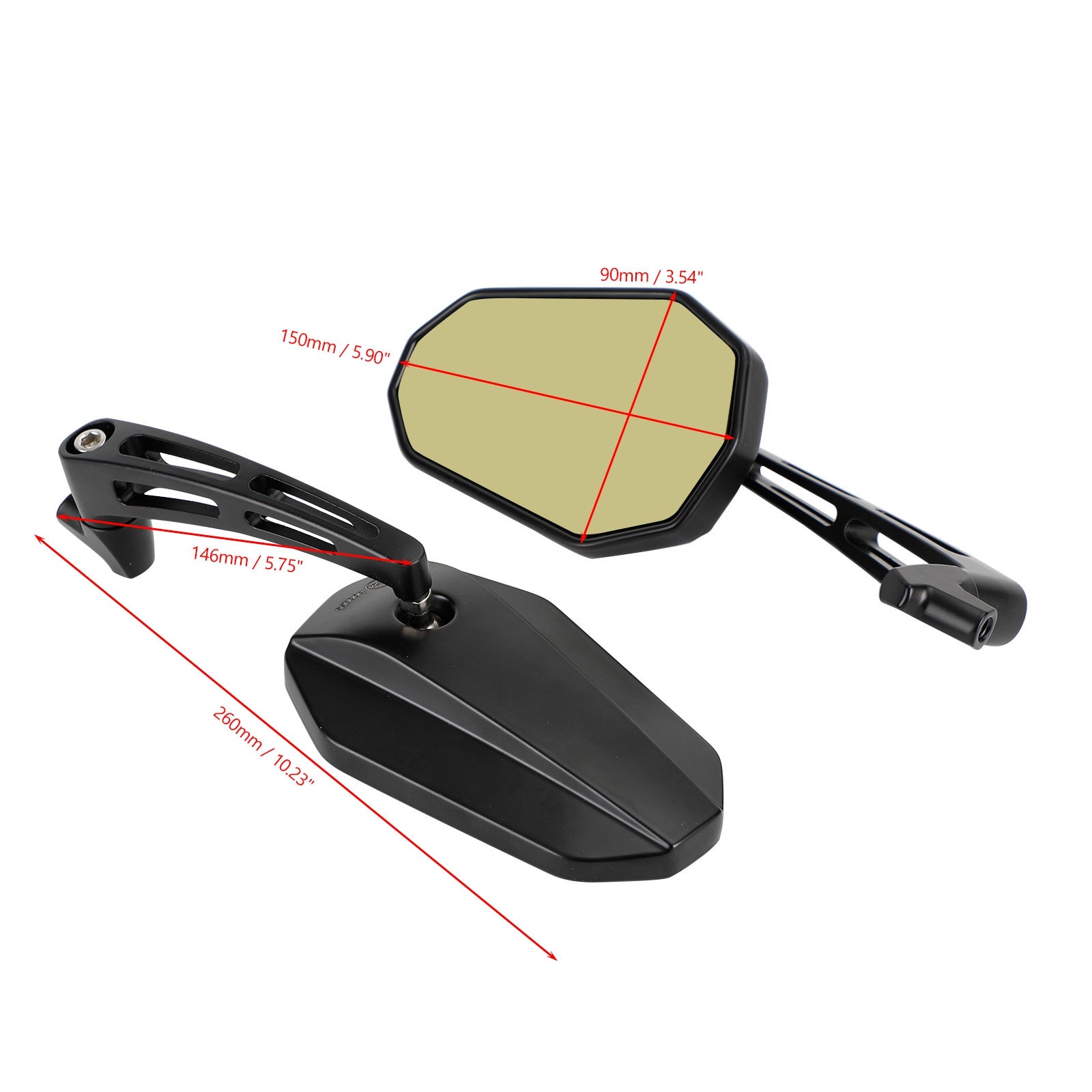 REAR VIEW MIRRORS PAIR FOR HONDA CB 500 X CB 500 F 2019-2022 NT 1100 2022