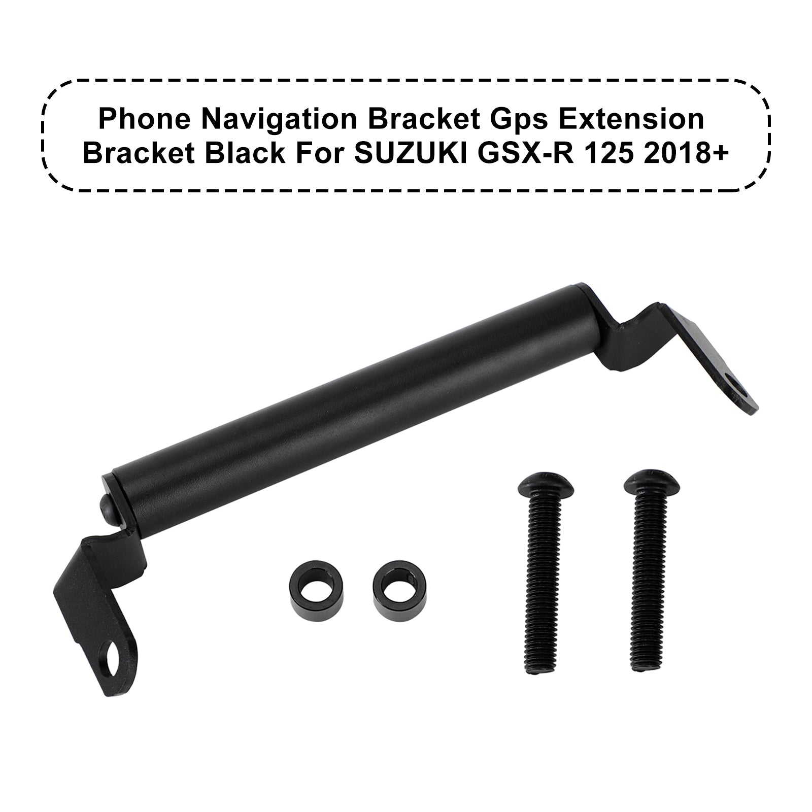 Support de navigation de téléphone support d'extension Gps noir pour Suzuki Gsx-R 125 2018+