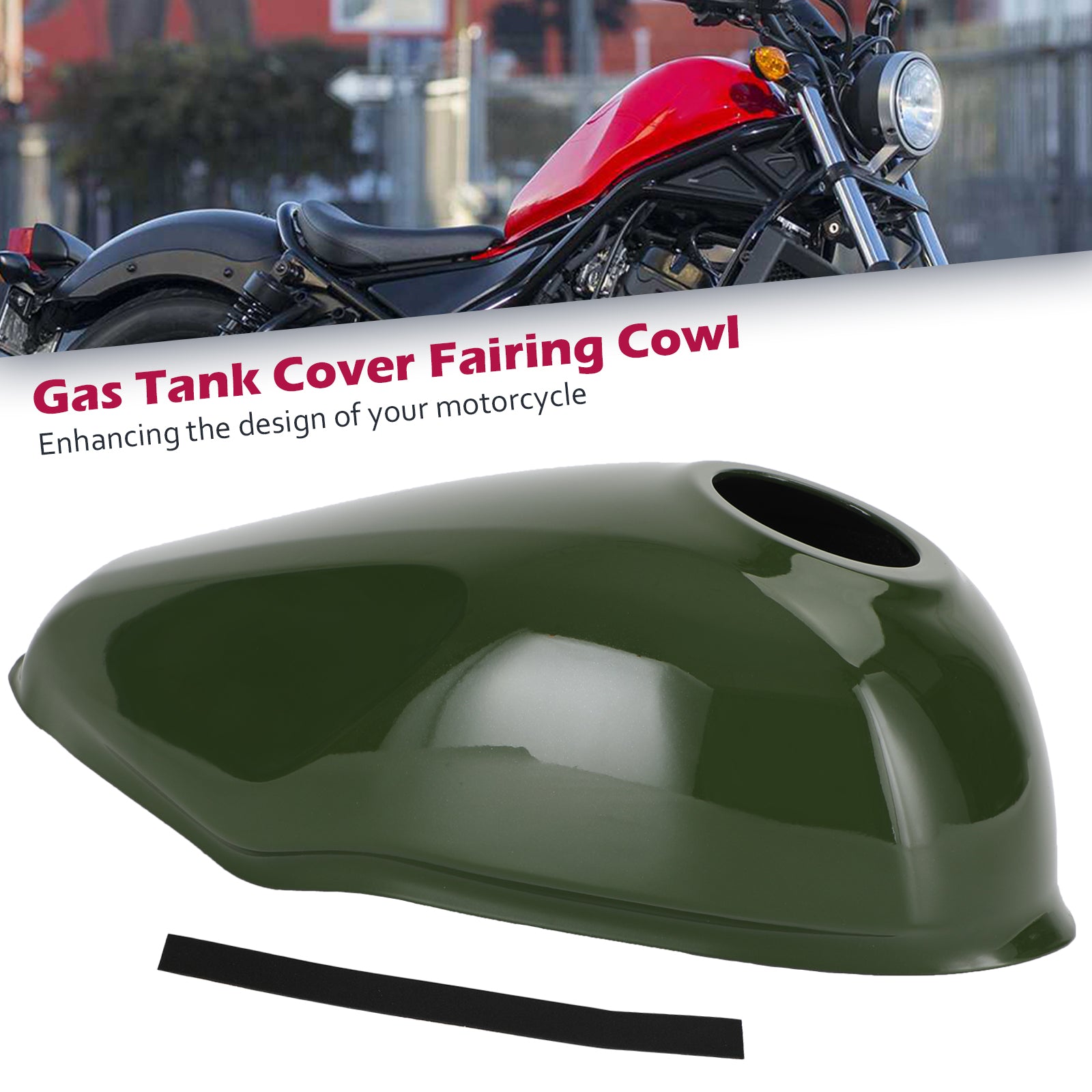 Gas Tank Cover Trim Fairing Cowl for Honda Rebel CMX300 CMX500 2017-2022 Generic