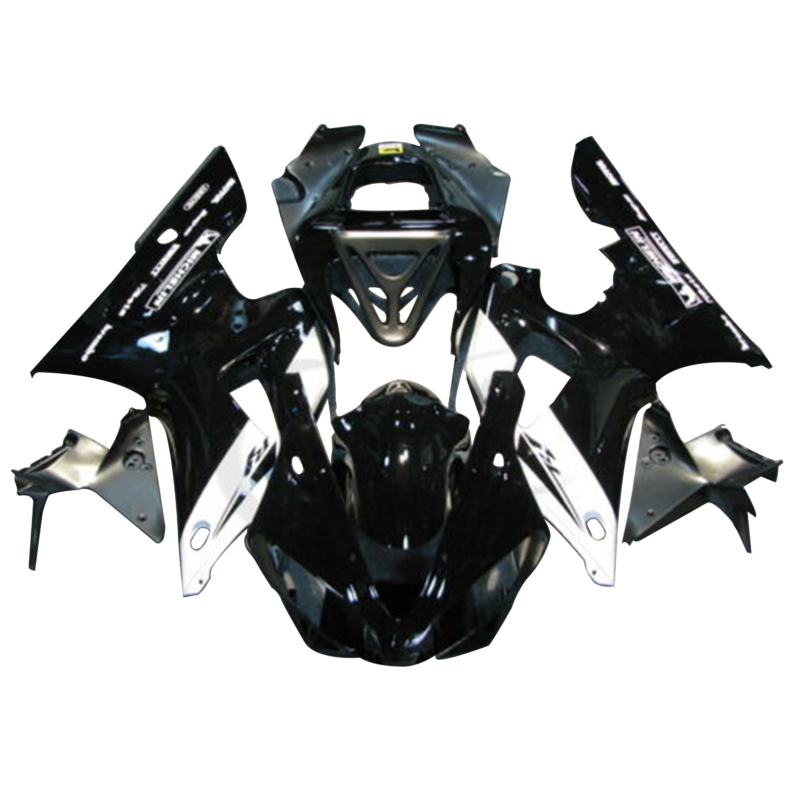 Amotopart 2000-2001 Yamaha YZF-R1 Black Fairing Kit