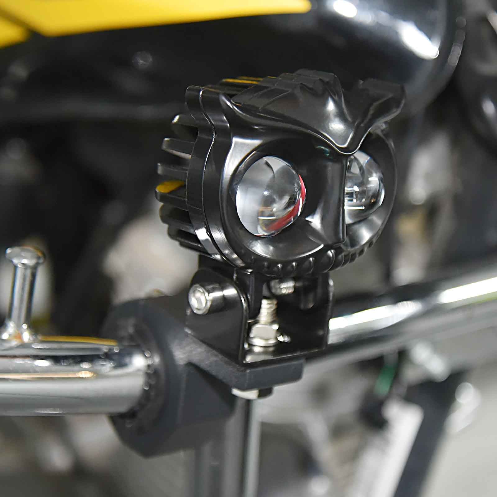 Led Electric Motobike Scooter Light Ultra Bright Waterproof Headlight Owl Motor Generic