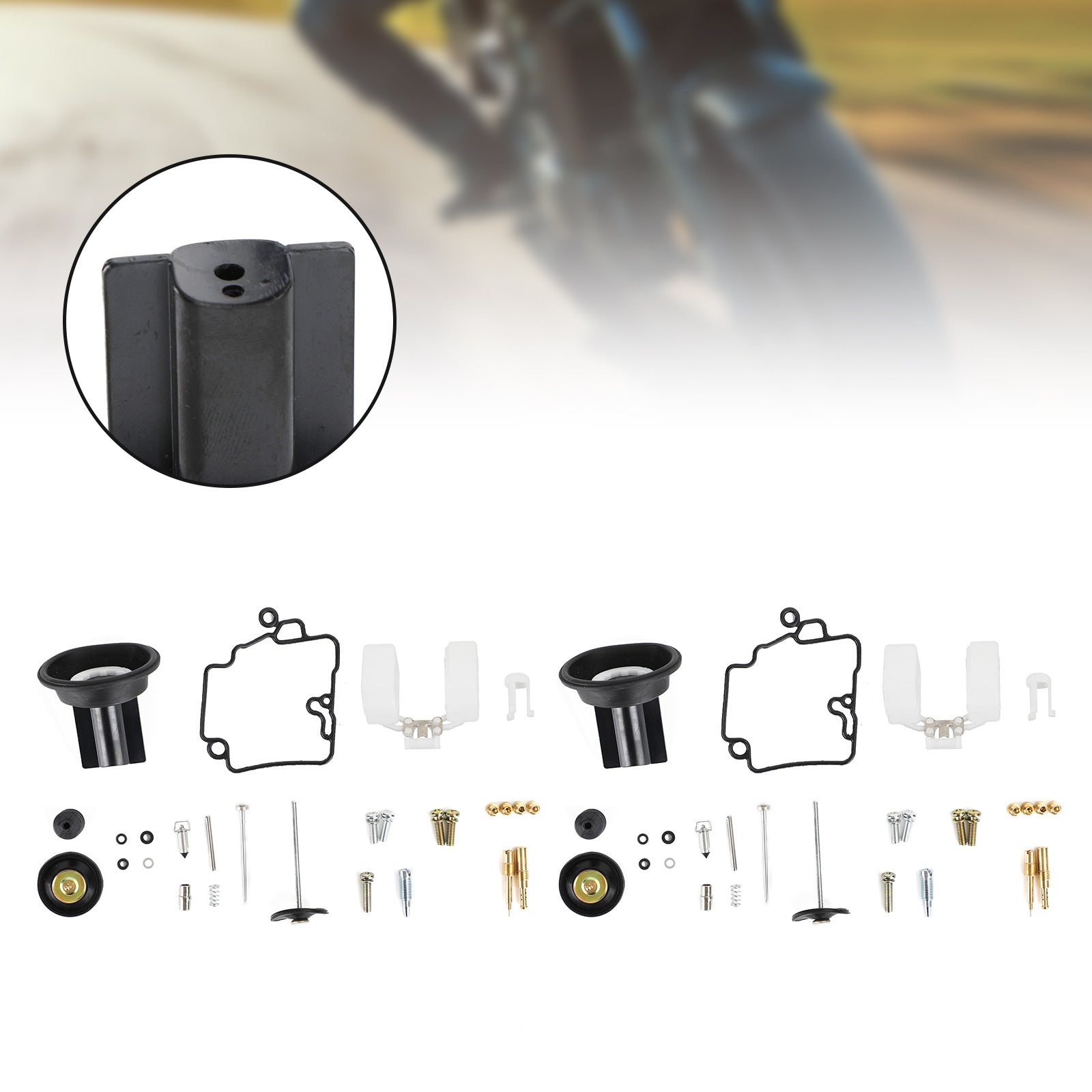 Kit de reconstruction de carburateur, 2 pièces, pompe d'accélération adaptée au Scooter KT CVK24 de course générique