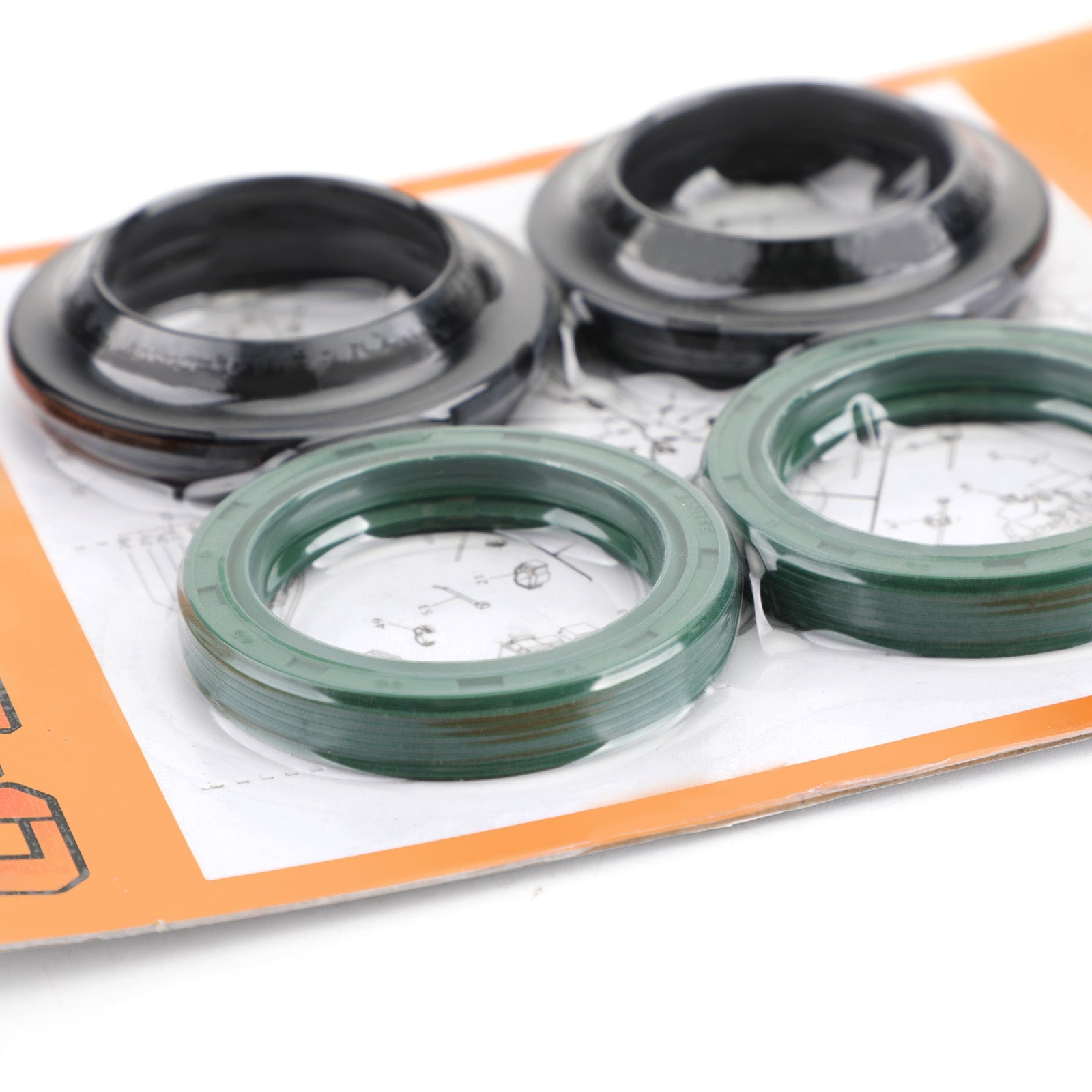 80-81 Suzuki PE400  Fork Oil Seal Wiper Set