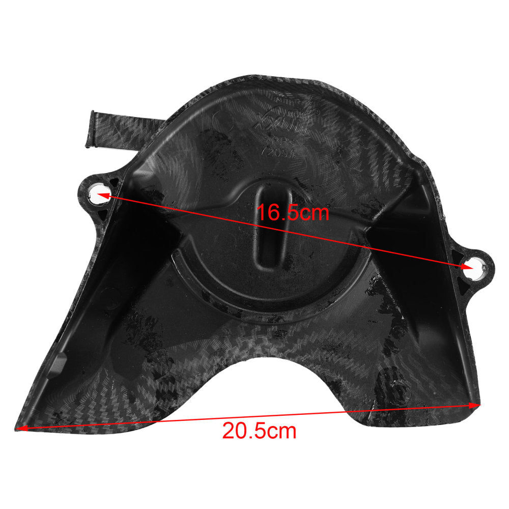 Protector de cubierta de cadena de piñón delantero de carbono para Honda CBR650R CB650R 2019-2021 genérico