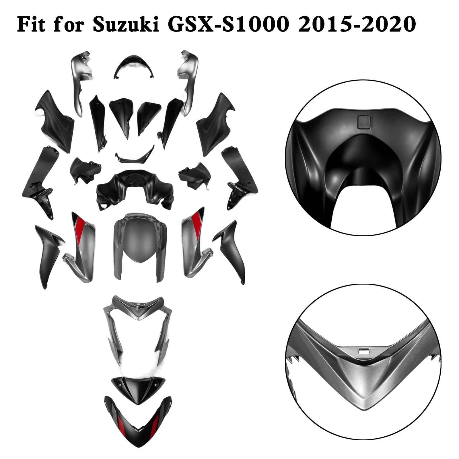 Amotopart (2015–2020) Suzuki GSX-S 1000 Verkleidungsset, Kollektion 2