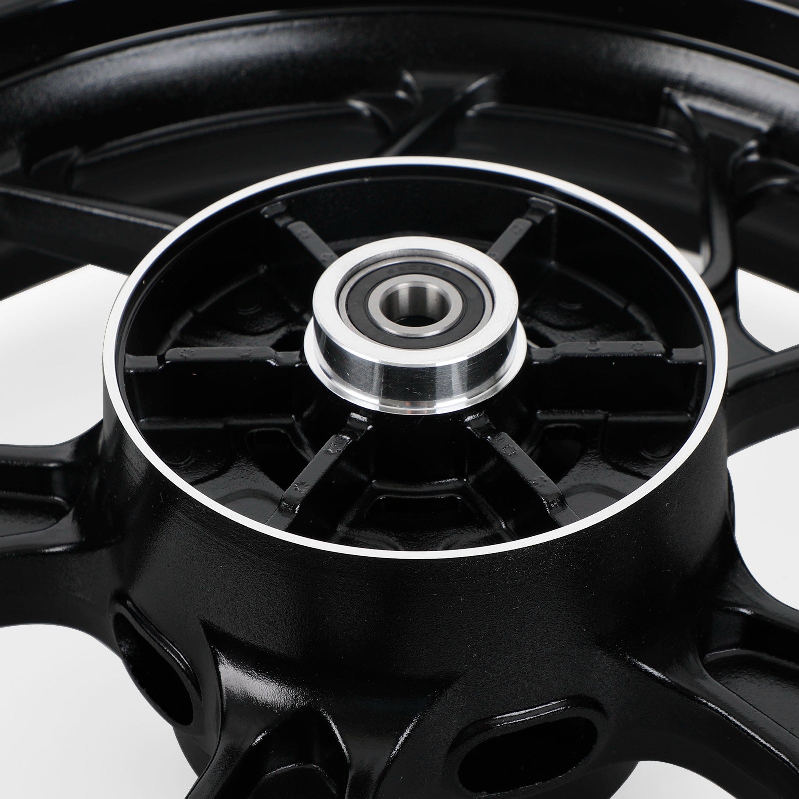 Black Rear Wheel Rim For Yamaha YZF R3 2015 2016 2017 2018 2019 2020 2021 2022 Generic