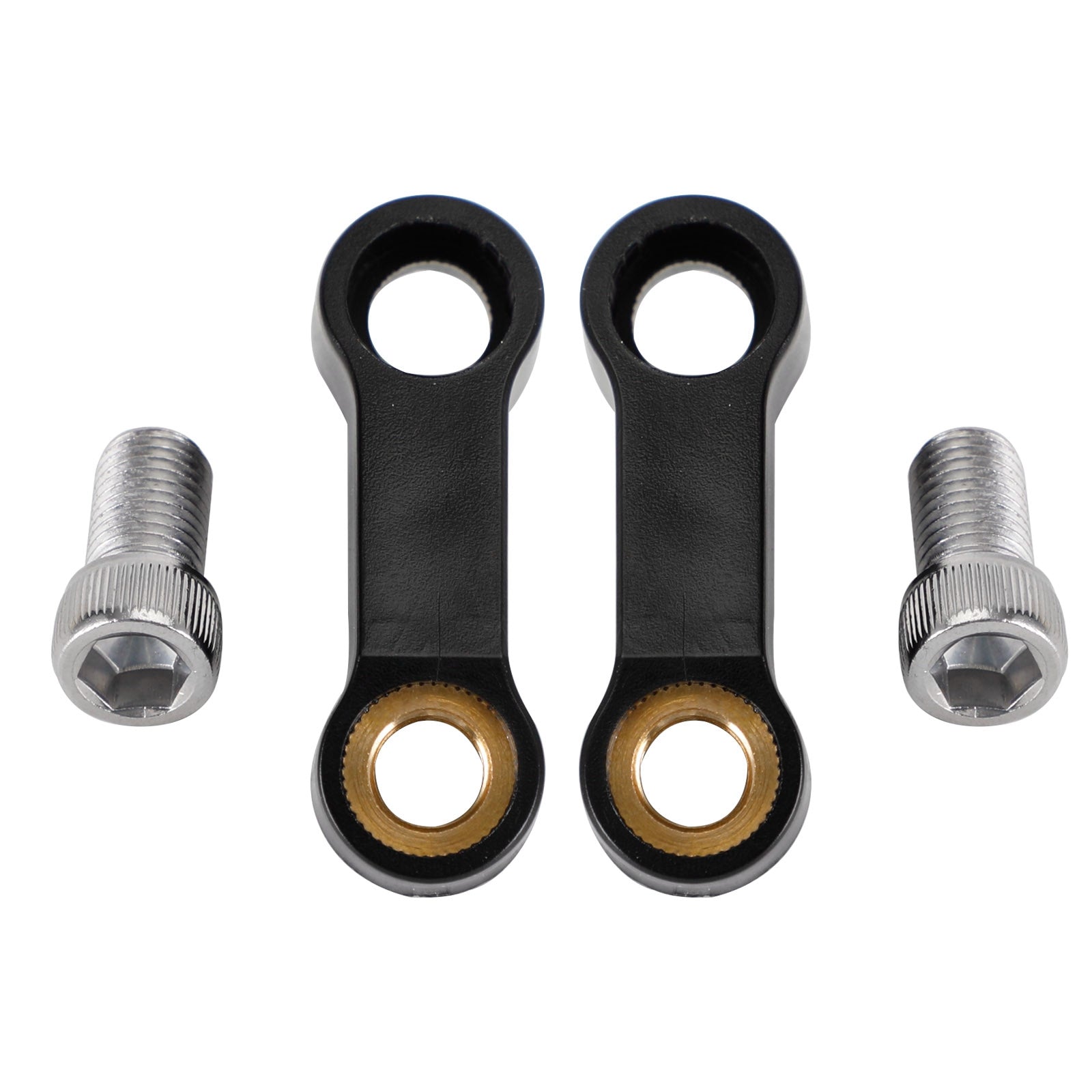 Motorrad Kunststoff Spiegel Extender-Riser-Verlängerung Schwarz 10mm - M10 Für Yamaha