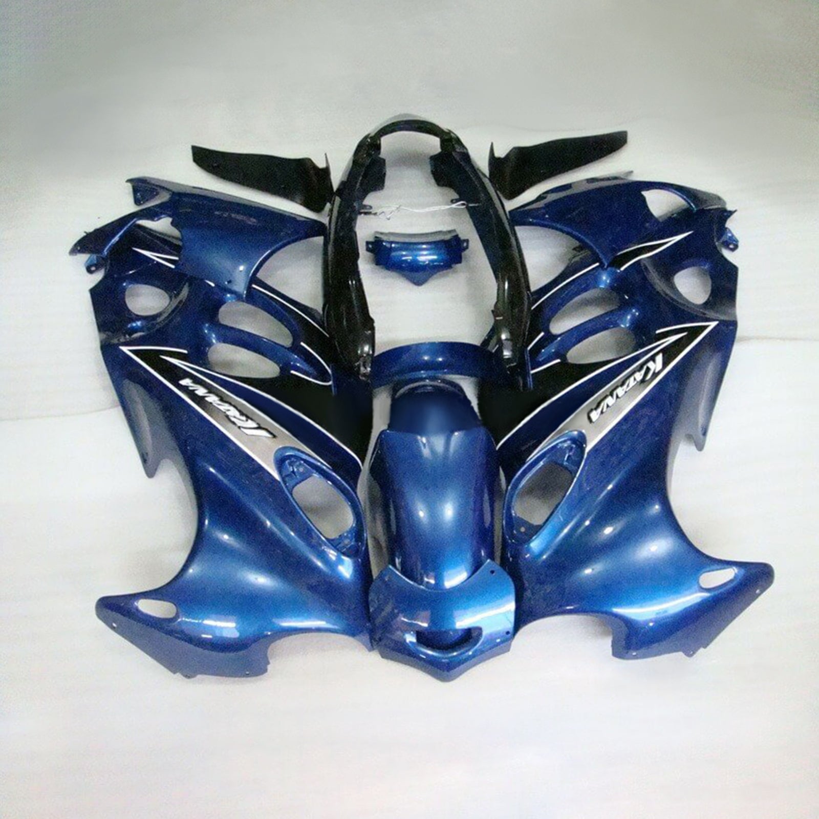 Amotopart Verkleidungssatz für Suzuki Katana GSXF600/750, 1998–2006, glänzend blau