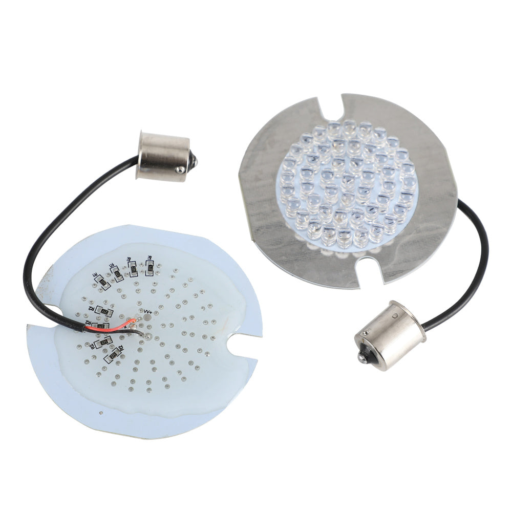 Ampoules de clignotant LED 1156, Style plat, adaptées pour Touring Road King Softail