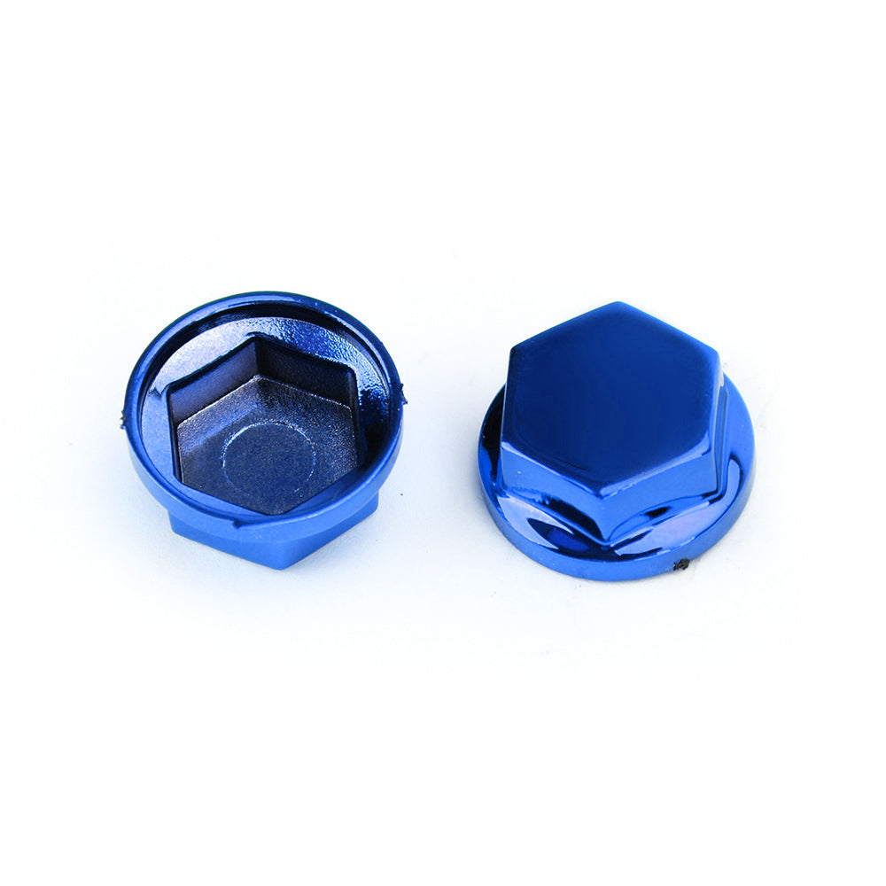 Tapa de tornillo de 30, conector hexagonal para motocicleta Suzuki, ciclomotor, Scooter, color azul