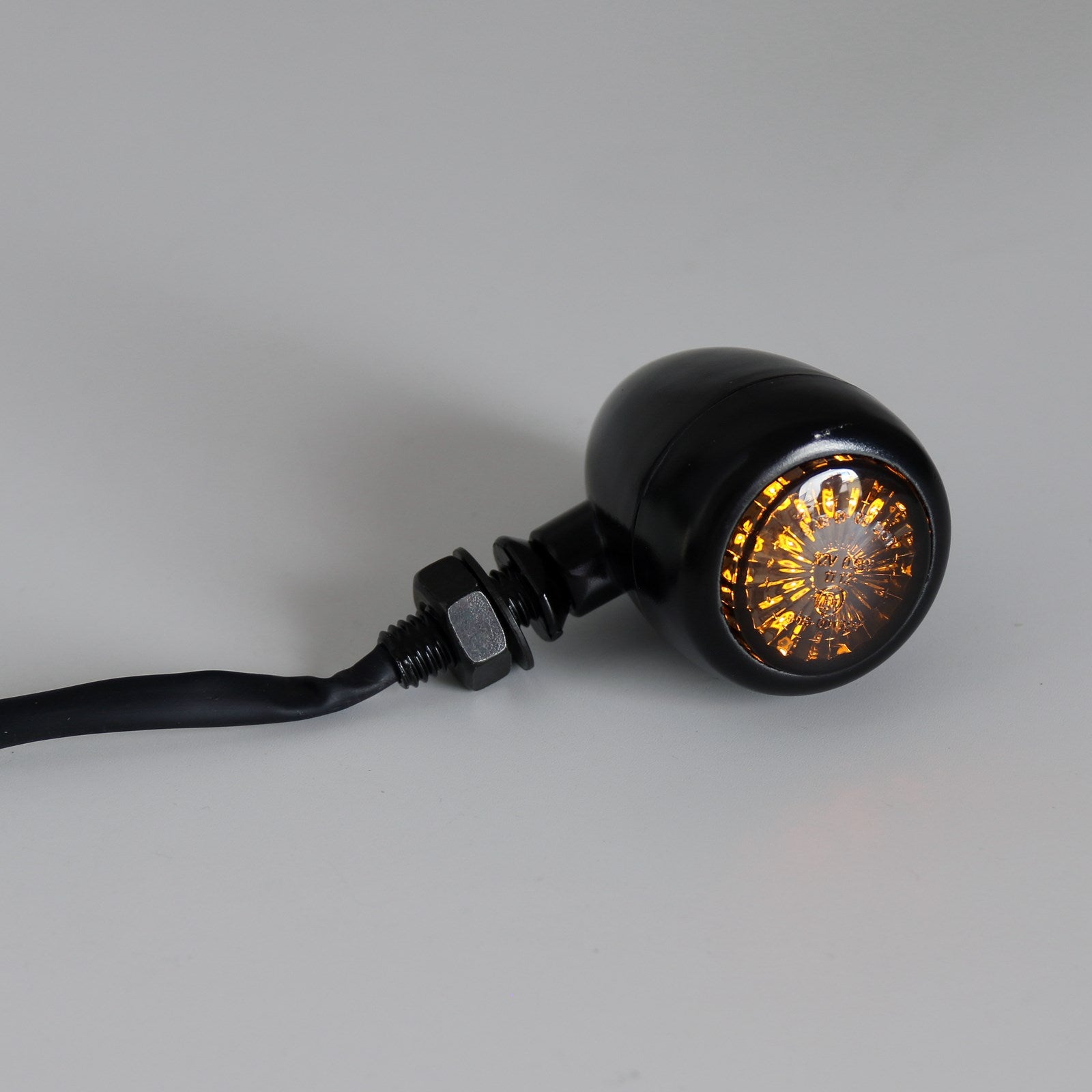 Turn Signals Indicators Fit For Harley Chopper Cafe Racer Black