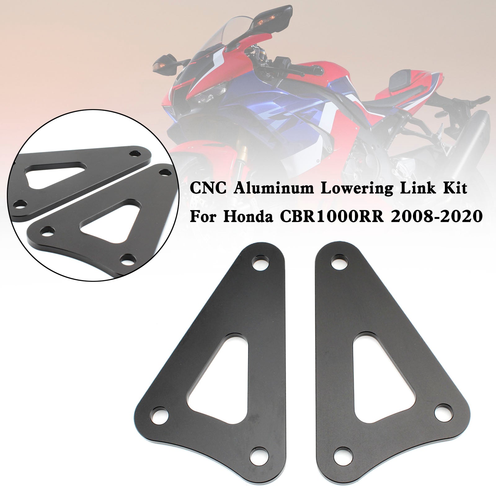 Kit collegamento abbassamento in alluminio CNC 40mm per Honda CBR1000RR 2008-2020