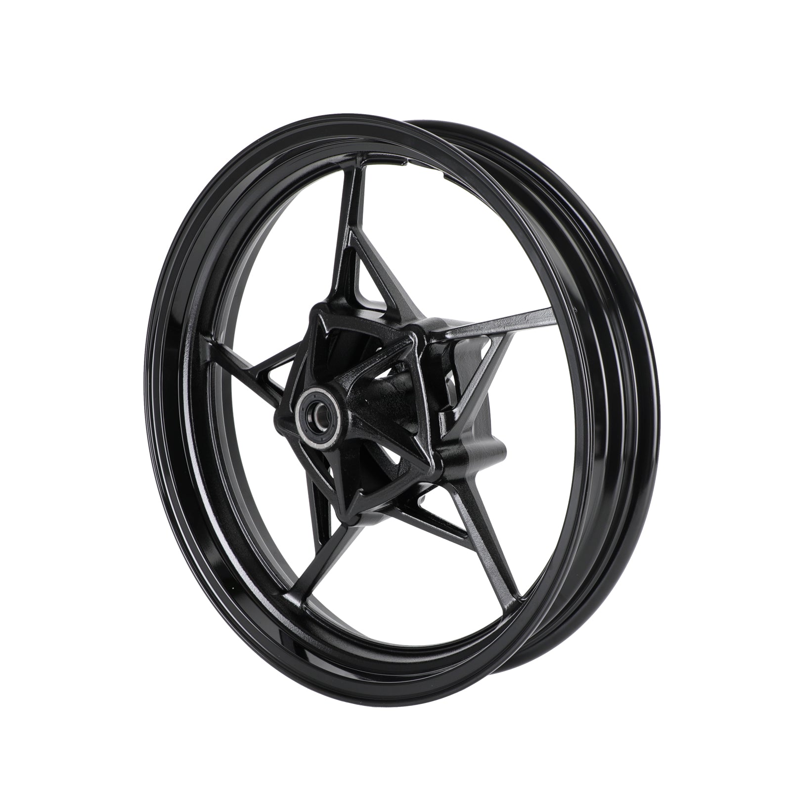 18-23 Kawasaki EX400G Ninja 400 / ABS / Z400 Glossy Black Front Wheel Rim