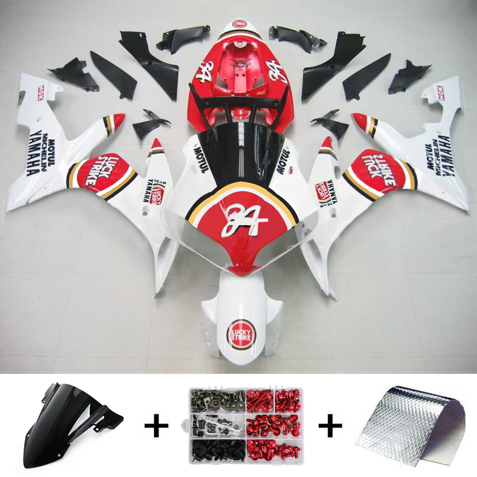 Injection Fairing Kit Bodywork Plastic ABS fit For Yamaha YZF 1000 R1 2004-2006