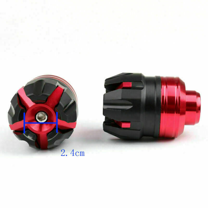 Slider BB Ruota Anteriore Rosso Crash Anti Moto CNC Universale Asse Protezione Forcella Generico