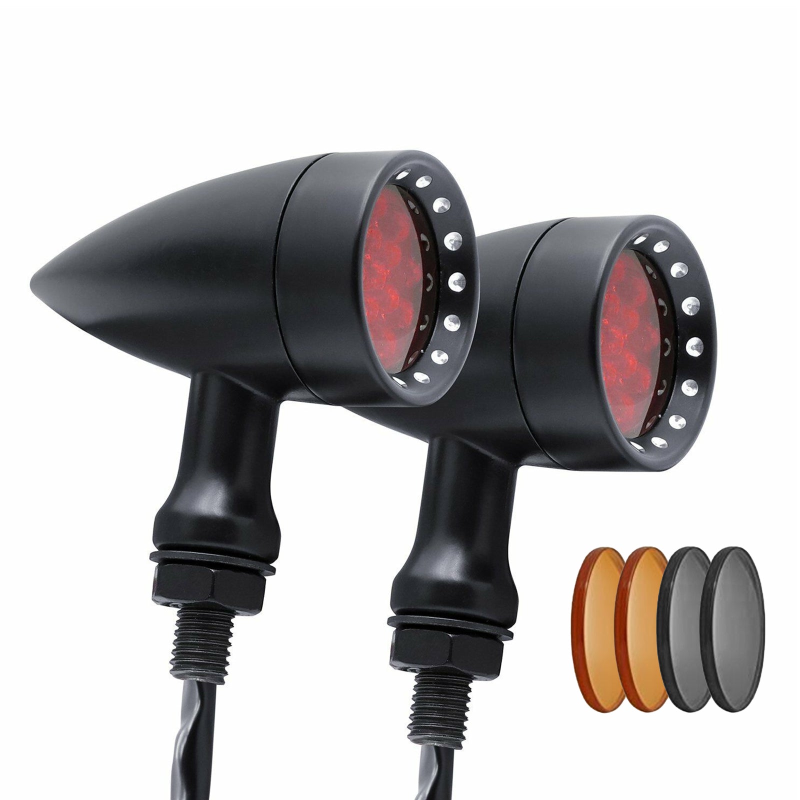 Clignotants universels pour motos M10, lampe à balles