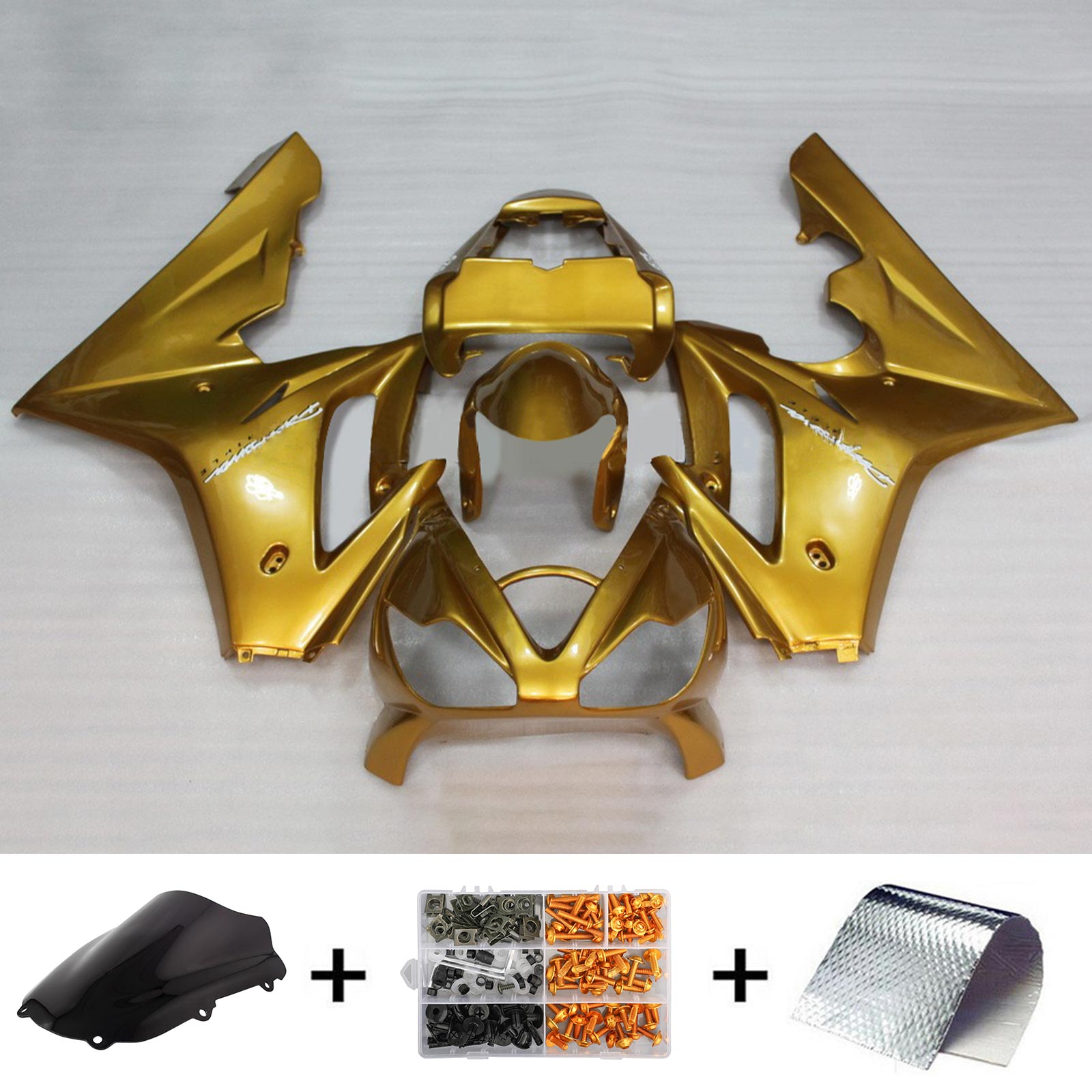 Amotopart Triumph 2002–2005 Daytona 600/650 Gold Verkleidungsset