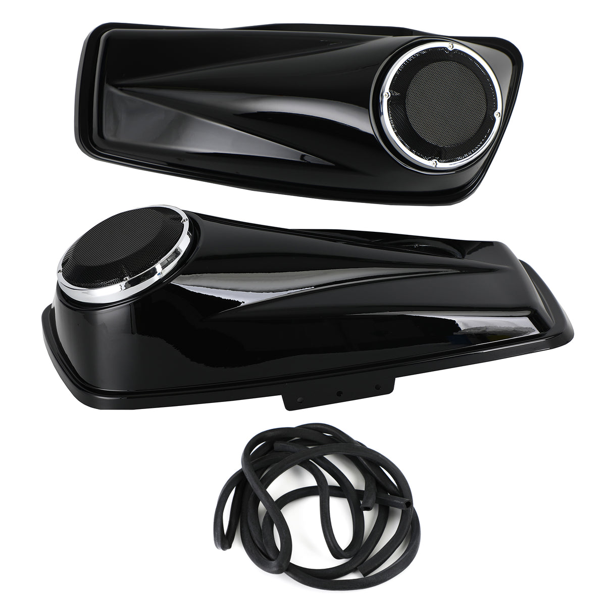 Bisaccia TRIPLE 6.5" Pollici Coperchi per altoparlanti per Harley Touring Glide 2014-2021 6.5'' Generico