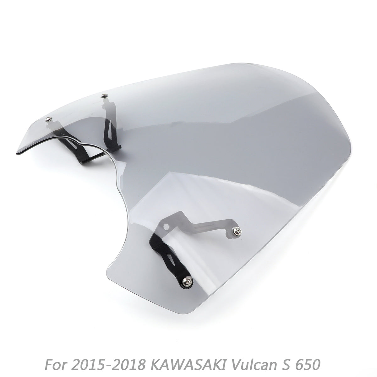 Windschutzscheibe mit Halterung, passend für Kawasaki Vulcan S 650 2015–2020, Grau