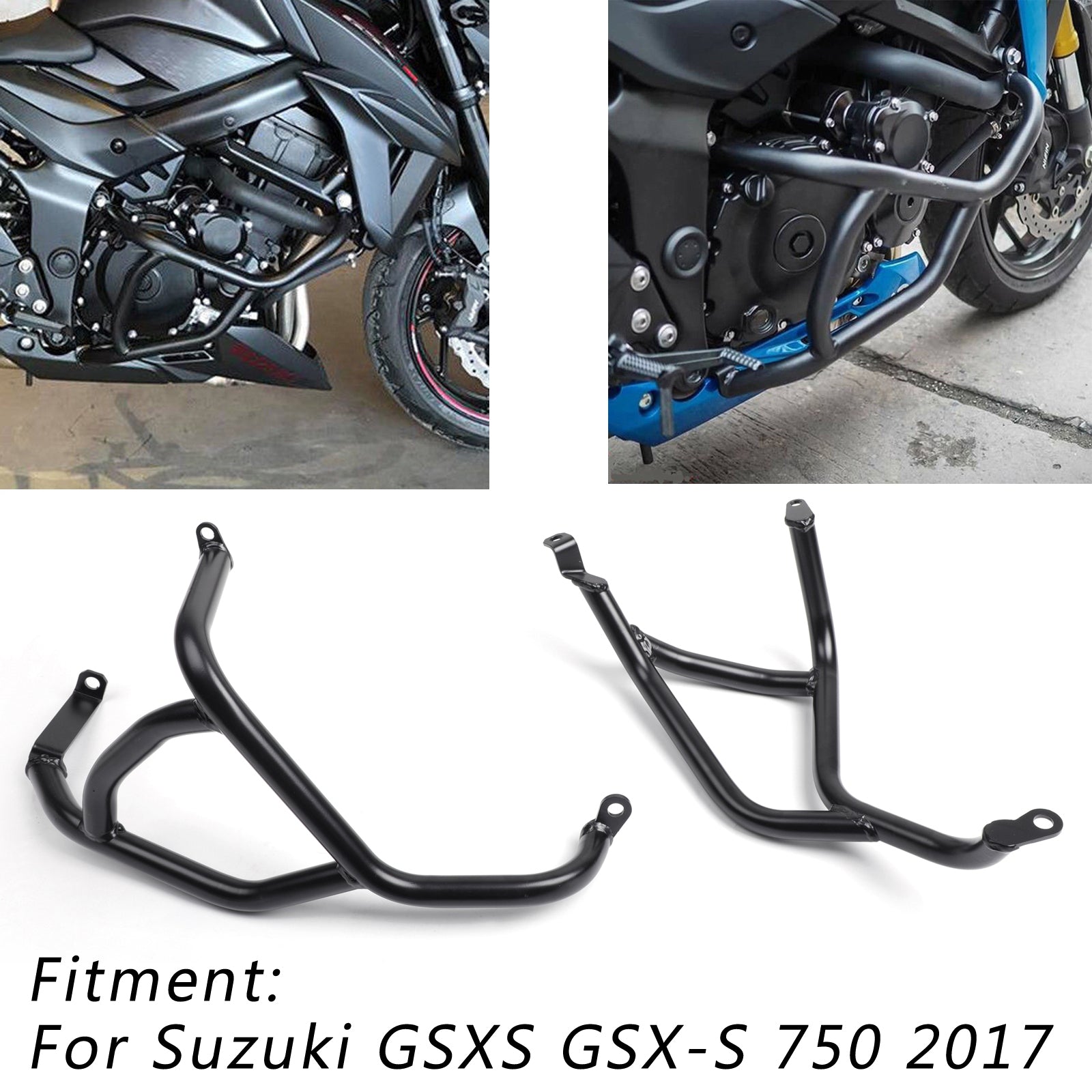 クラッシュバー エンジン バンパー フレーム ガード プロテクター スズキ GSXS GSX-S 750 2017 に適合