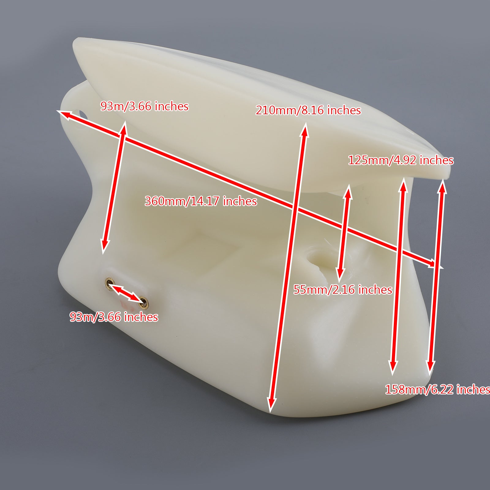 Ersatz-Kraftstofftank und Tankdeckel aus Kunststoff für Honda TRX70 FourTrax 70 1986–1987