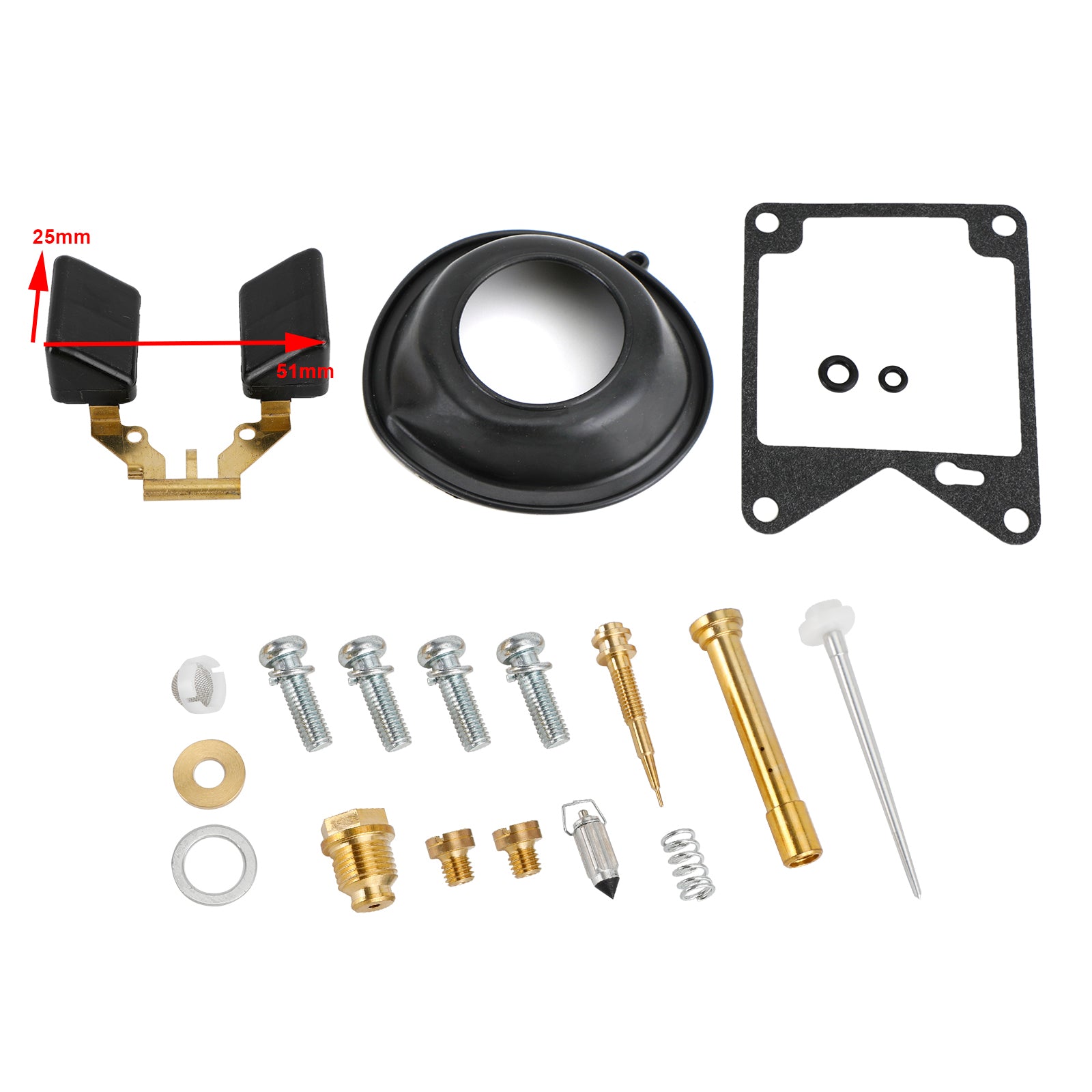 Kit de réparation de reconstruction de carburateur, 2 pièces, adapté à Yamaha Virago 750 XV750 1981 – 1983