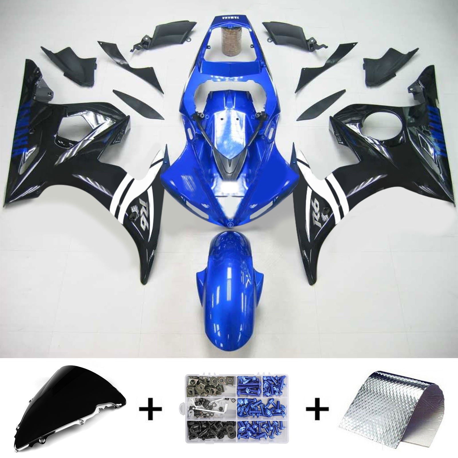 Injection Fairing Kit Bodywork Plastic ABS fit For Yamaha 2003-2004 YZF 600 R6 & 2006-2009 YZF R6S