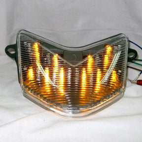 Fanale posteriore a LED per moto per Kawasaki ZX-10R 06-07 ZX-6R 636 750S 05-06 Trasparente
