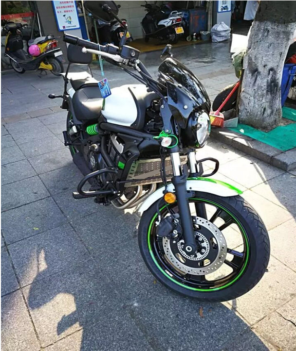 15-22 カワサキ VN650 バルカン S ブラック クラッシュバー エンジン ガード プロテクター