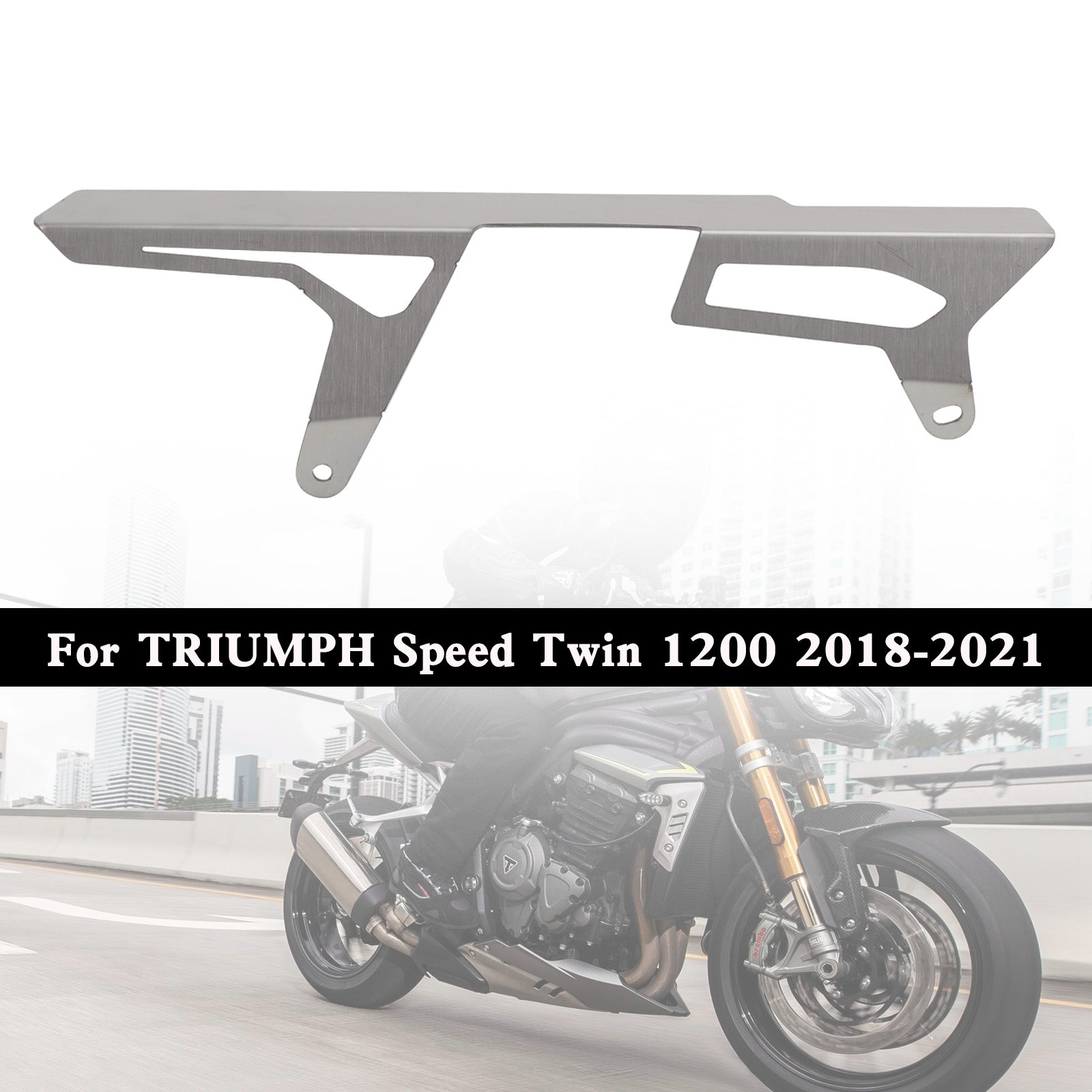 Couvercle de protection de chaîne de pignon arrière pour Speed ​​Twin 1200 2018 – 2021 générique