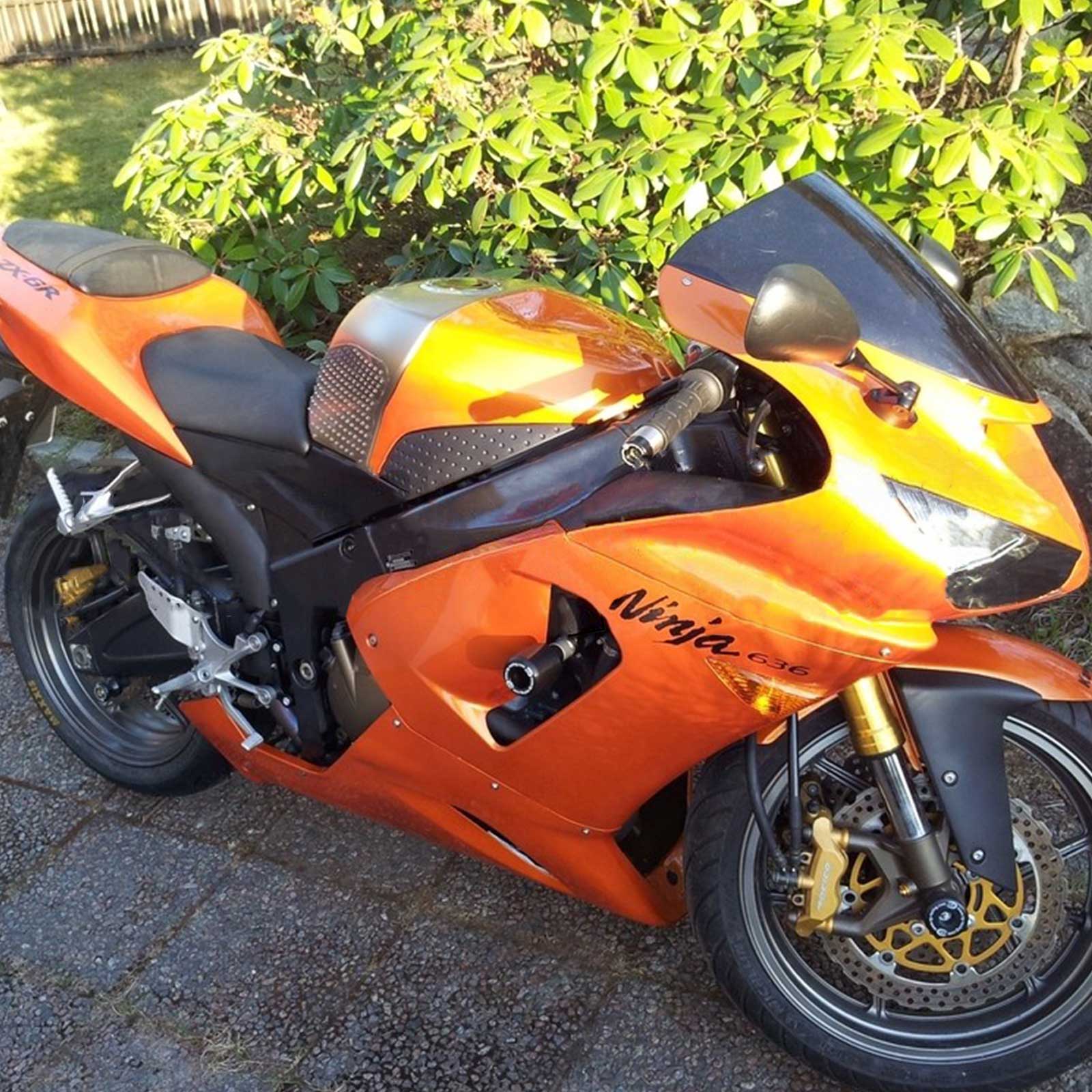 Amotopart Kawasaki 2005-2006 ZX6R 636 Orange Fairing Kit