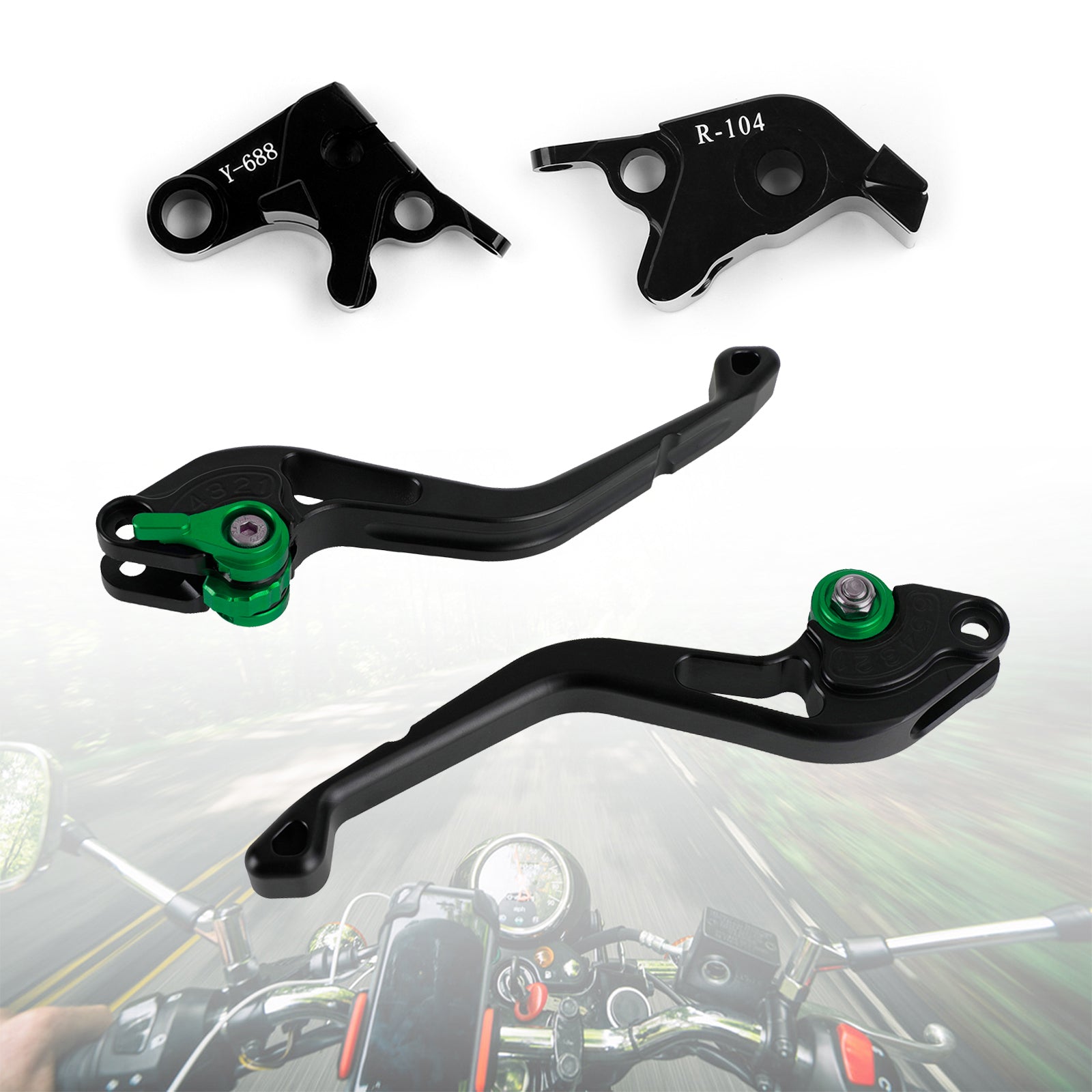 Nouveau levier de frein d'embrayage court adapté pour Yamaha YZF R1 R6 R6S VERSION CA/ue