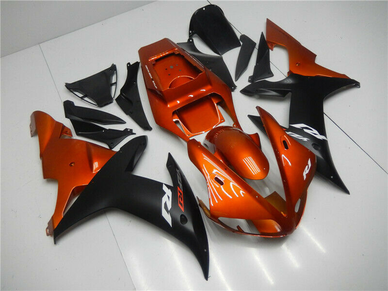 Amotopart 2002-2003 Yamaha YZF R1 Kit de carenado naranja