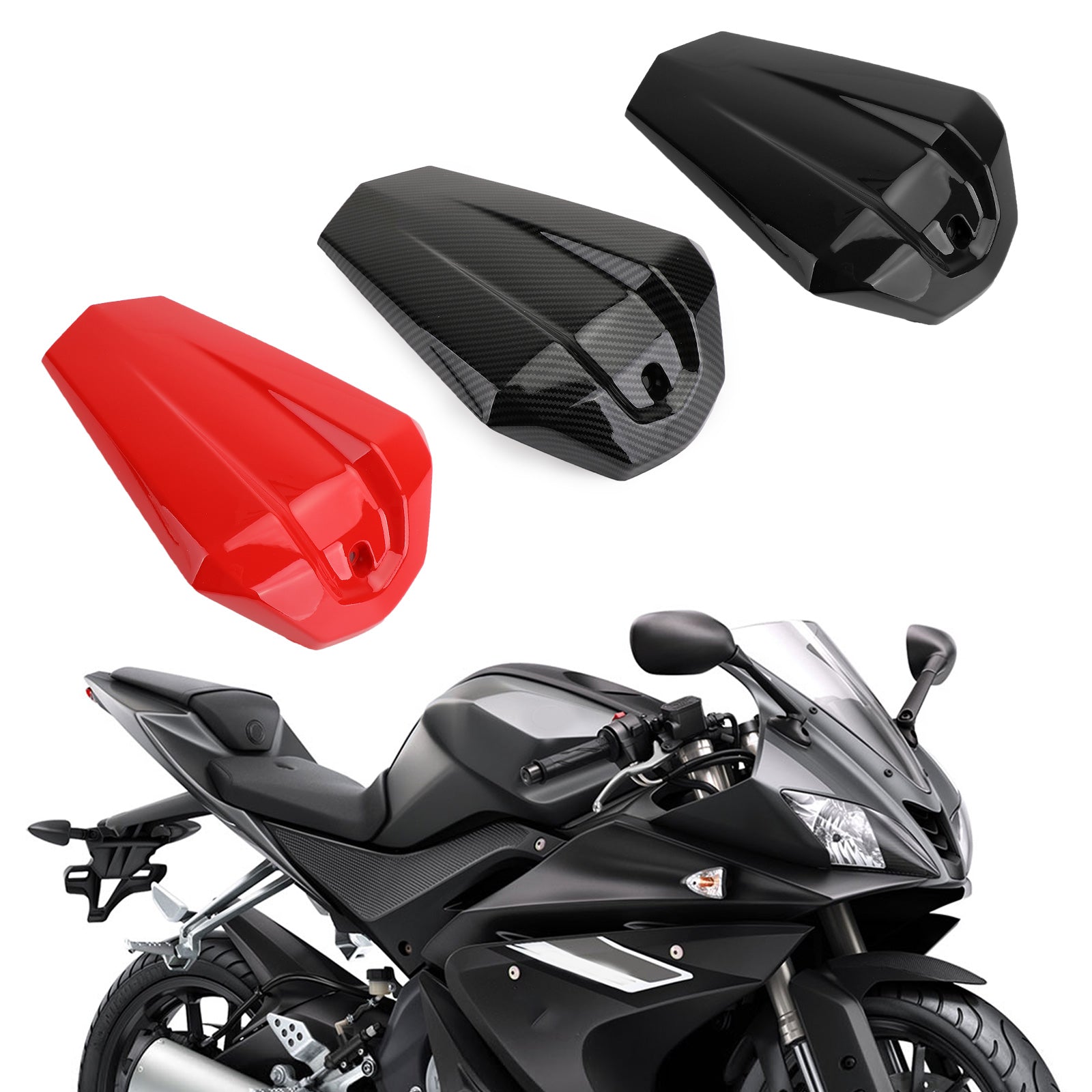 Motorrad-ABS-Rücksitzverkleidungsabdeckung, passend für Yamaha 2015–2016 YZF R125