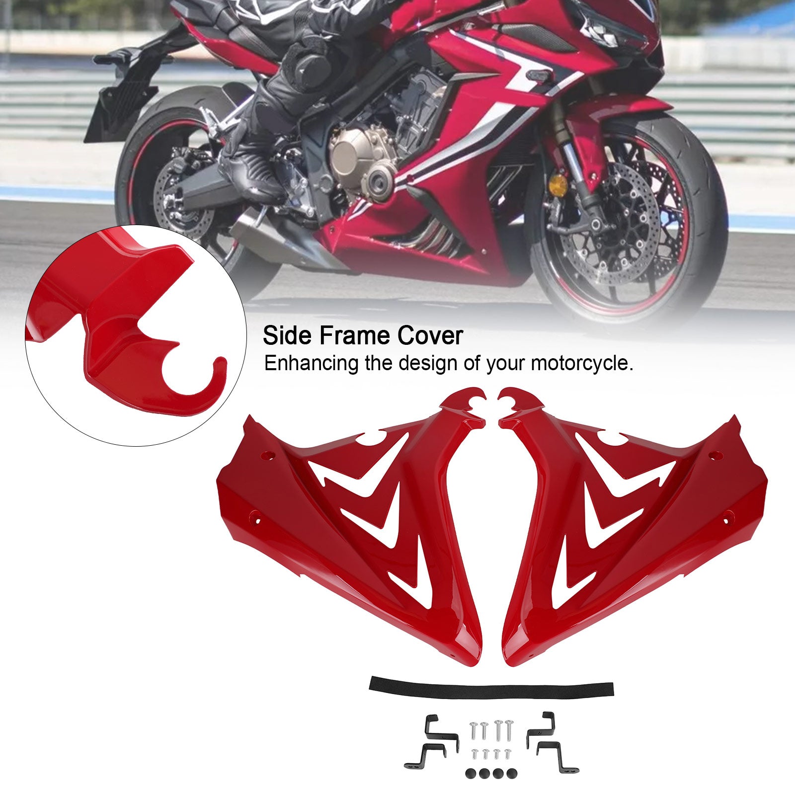 Seitenrahmenabdeckungen Verkleidungen Motorhauben für Honda CBR650R 2019 2020 2021 Generic