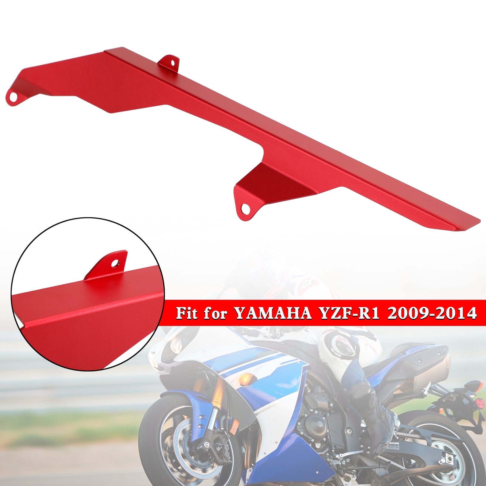 Rear Sprocket Chain Guard Protector Cover For YAMAHA YZF R1 2009-2014 Generic