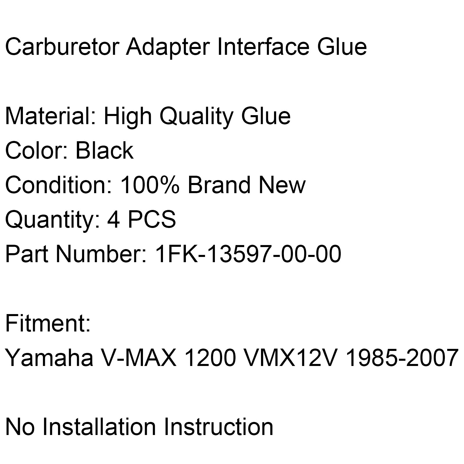 Jeu de bottes de bride d'admission de carburateur pour Yamaha Vmax VMX1200 85-07 1FK-13597-00-00